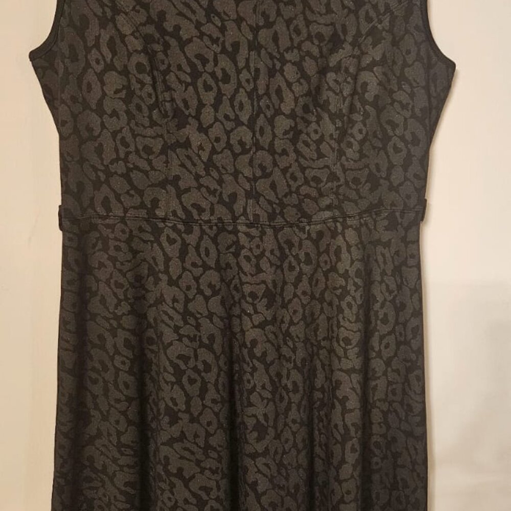 Black Embossed Detail Designer Dress